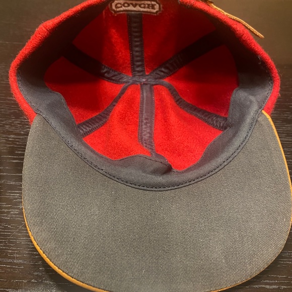Coach wool and leather bill baseball cap NWOT - Picture 3 of 6